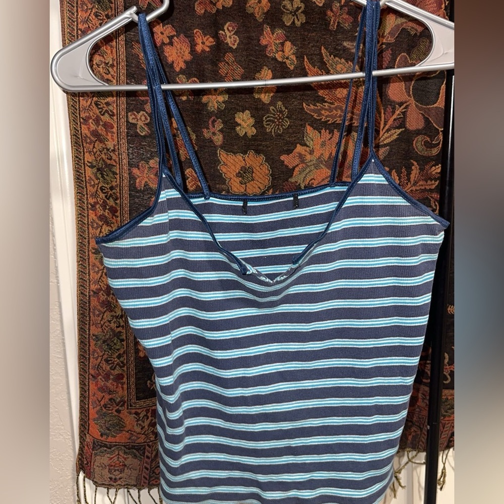 Navy Striped Camisole Top